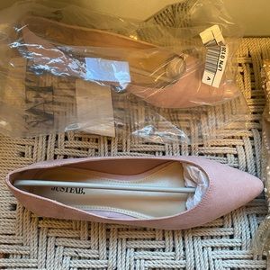 Pink/Mauve Ballet Flats from JustFab - Size 10